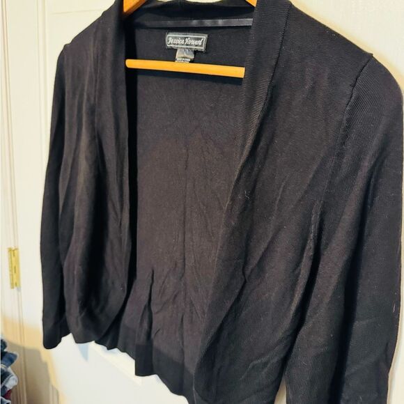 Jessica Howard Black Cardigan Sweater - Picture 3 of 6